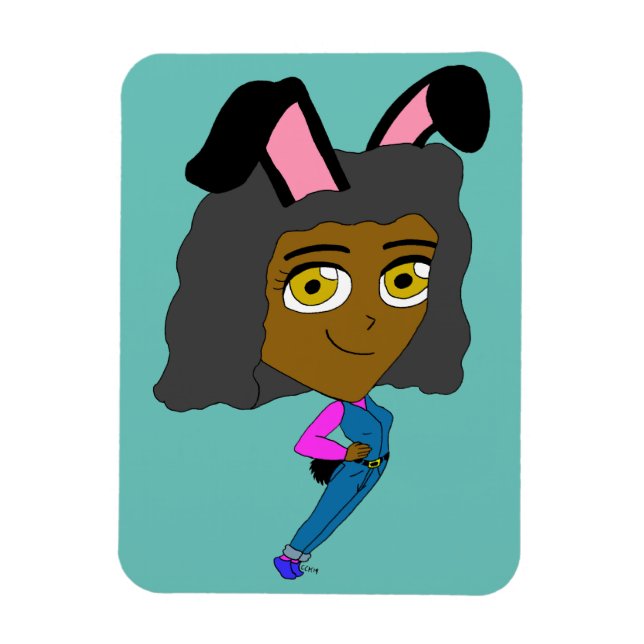 Imán chibi bunnygirl (Vertical)