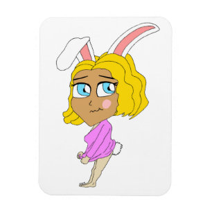 Imán chibi bunnygirl