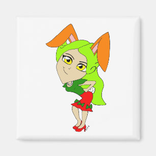 Imán chibi bunnygirl
