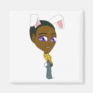 Imán chibi bunnygirl