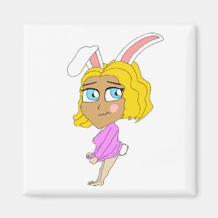 Imán chibi bunnygirl