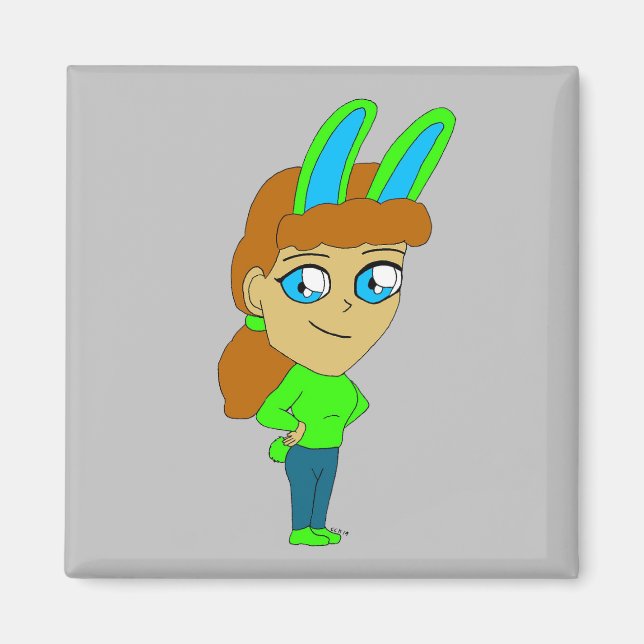 Imán chibi bunnygirl (Frente)