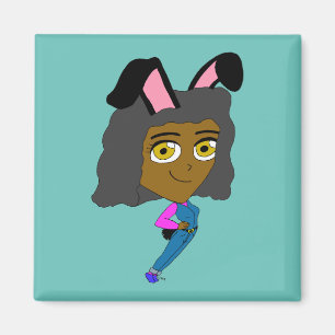 Imán chibi bunnygirl