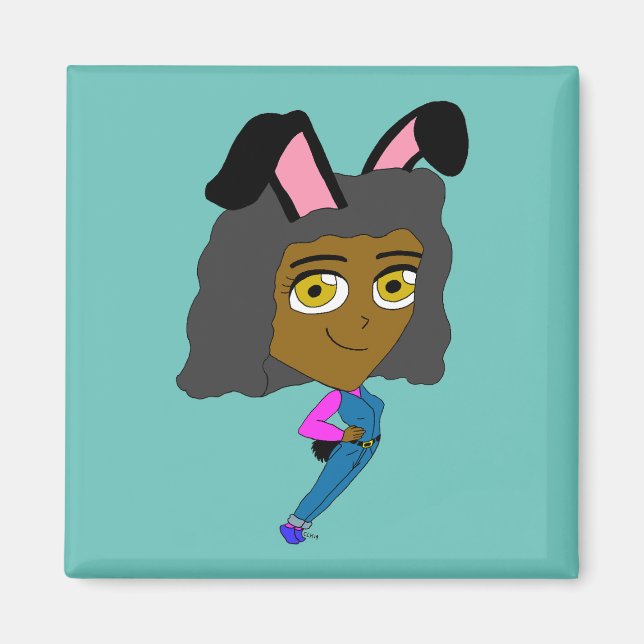 Imán chibi bunnygirl (Frente)