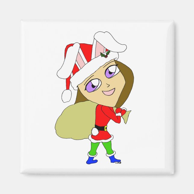 Imán chibi bunnygirl (Frente)