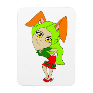 Imán chibi bunnygirl