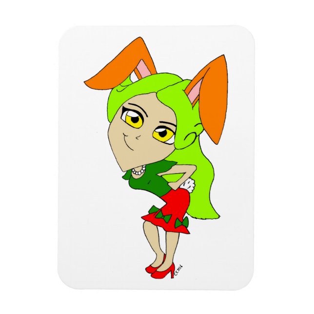 Imán chibi bunnygirl (Vertical)