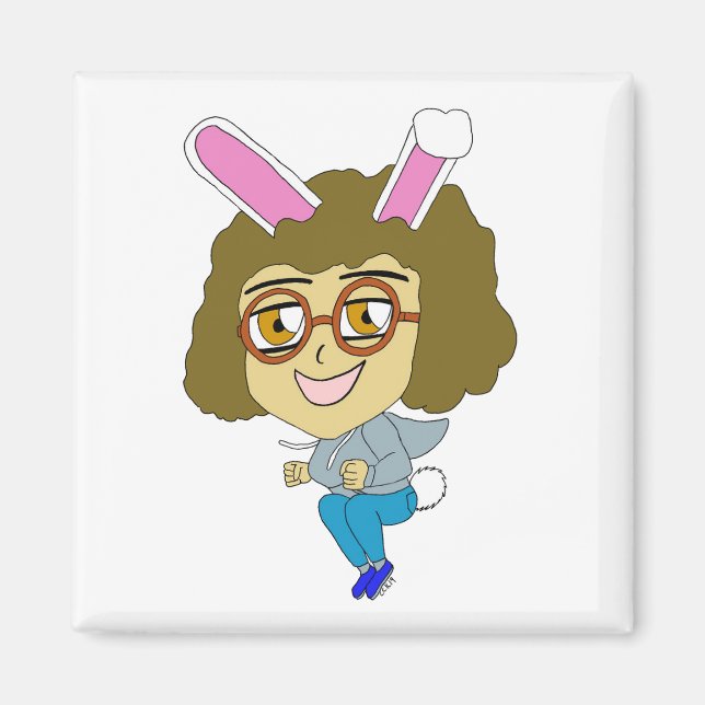 Imán chibi bunnygirl (Frente)