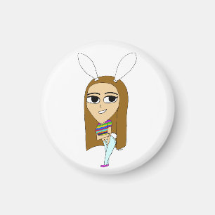 Imán chibi bunnygirl   