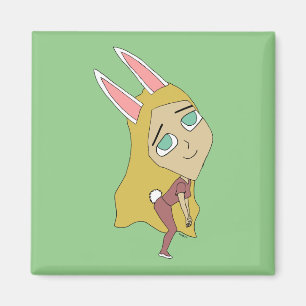 Imán chibi bunnygirl