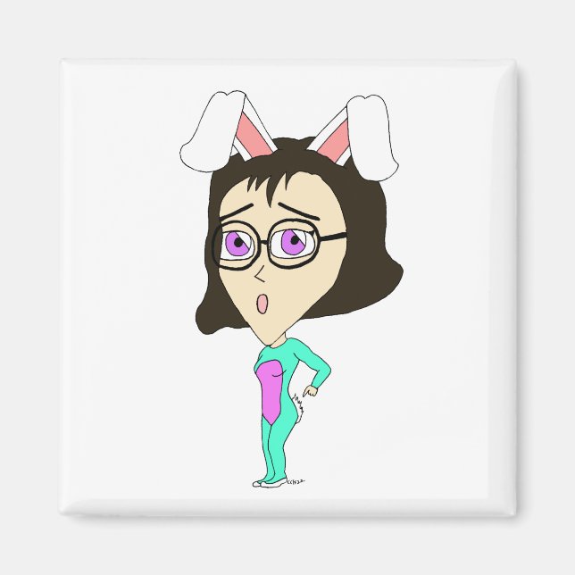 Imán chibi bunnygirl (Frente)