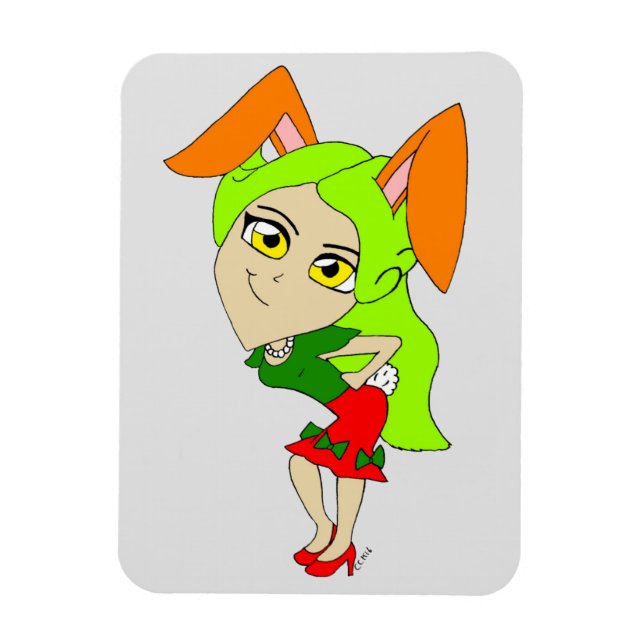 Imán chibi bunnygirl imnet (Vertical)