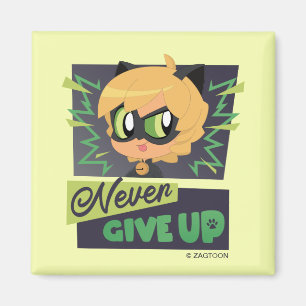 Imán Chibi Cat Noir Nunca se rinde