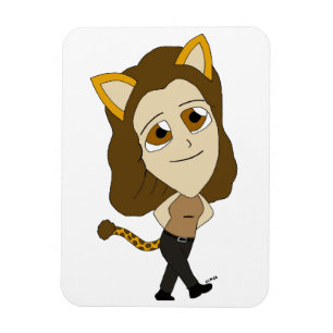 Imán chibi catgirl