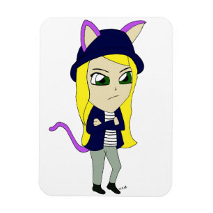 Imán chibi catgirl