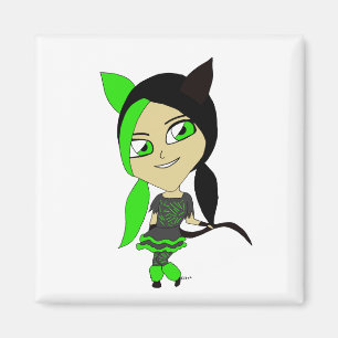 Imán chibi catgirl