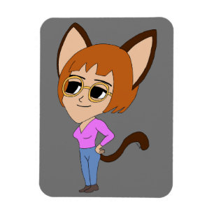Imán chibi catgirl imnet