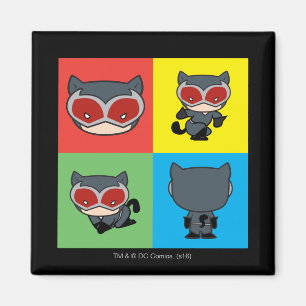 Imán Chibi Catwoman Character Poses