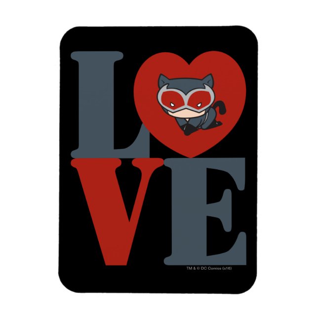 Imán Chibi Catwoman LOVE (Vertical)