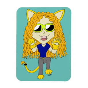 Imán Chibi Chica con pezuñas