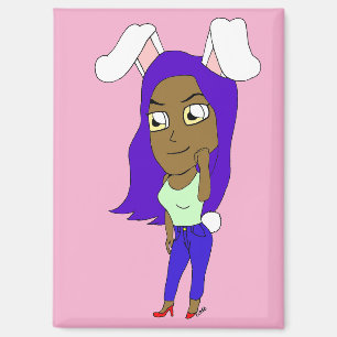 Imán Chibi conejita