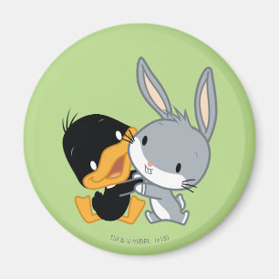 Imán Chibi DAFFY DUCK™ & BUGS BUNNY™