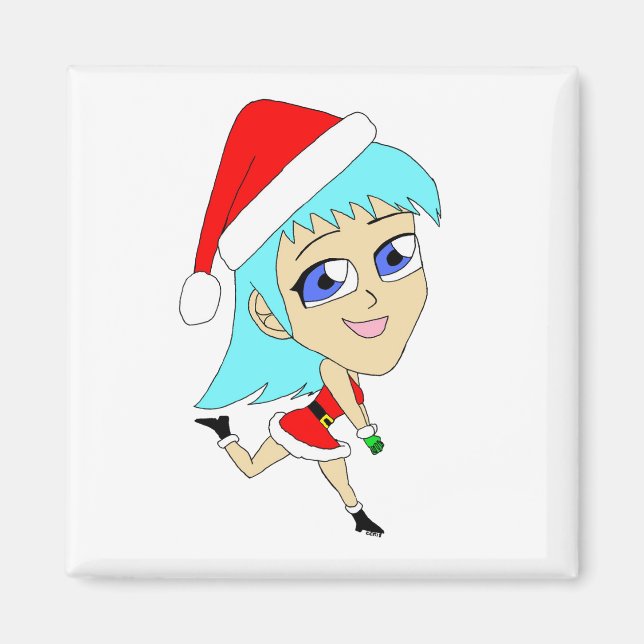 Imán chibi de vacaciones (Frente)