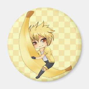 Imán Chibi del muchacho del plátano