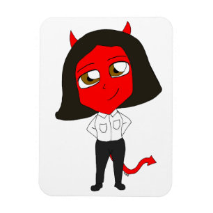 Imán chibi devil chica