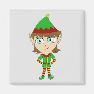 Imán chibi elf 