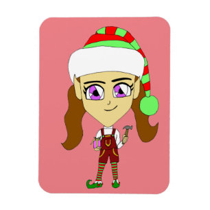 Imán chibi elf