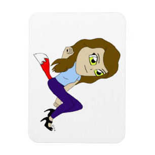 imán chibi foxy chica