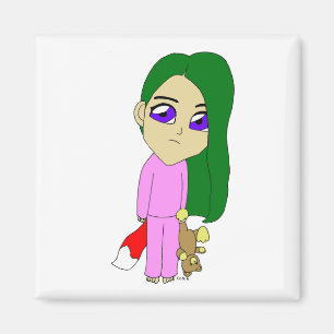 Imán chibi foxy chica