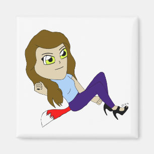 imán chibi foxy chica