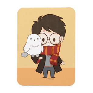 Imán Chibi HARRY POTTER™ & Hedwig