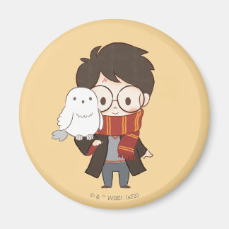 Imán Chibi HARRY POTTER™ y Hedwig