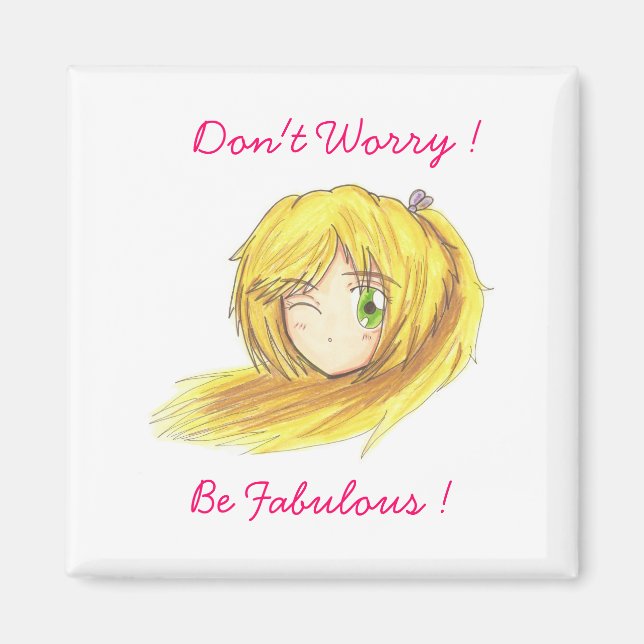 Imán Chibi Head Ran Magnet (Frente)