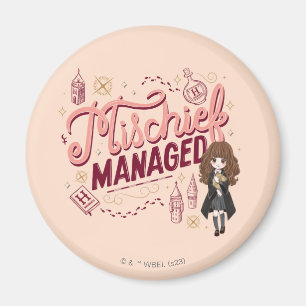 Imán Chibi Hermione "Mischief Managed"