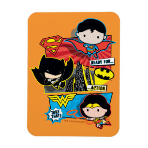 Imán ¡Chibi Heroes Preparado Para La Acción!