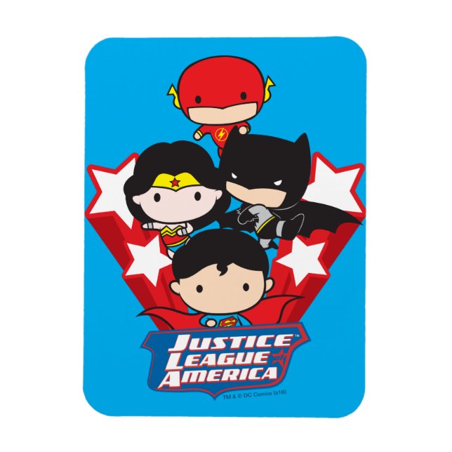 Imán Chibi Justice League of America Stars (Vertical)