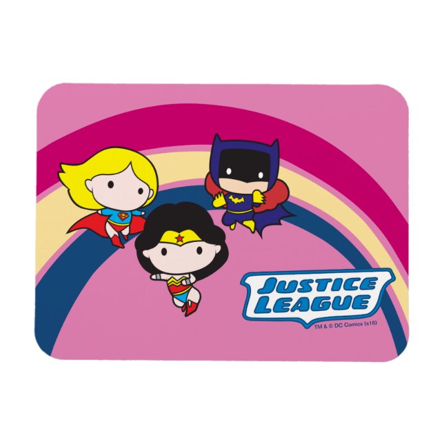 Imán Chibi Justice League Rainbow (Horizontal)