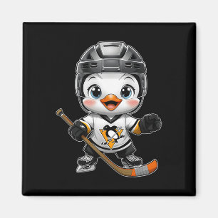 Imán Chibi Kawaii Dibujos Animados Pingüino Jugador Hoc