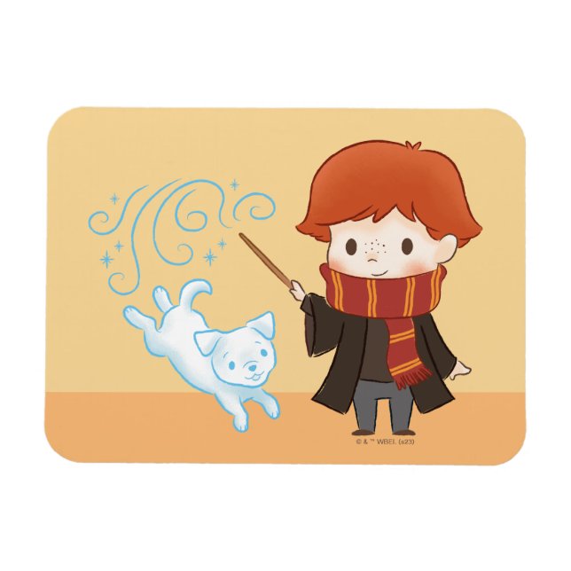 Imán Chibi Ron Weasley Patronus (Horizontal)