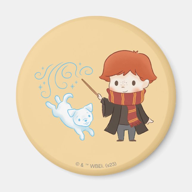 Imán Chibi Ron Weasley Patronus (Frente)