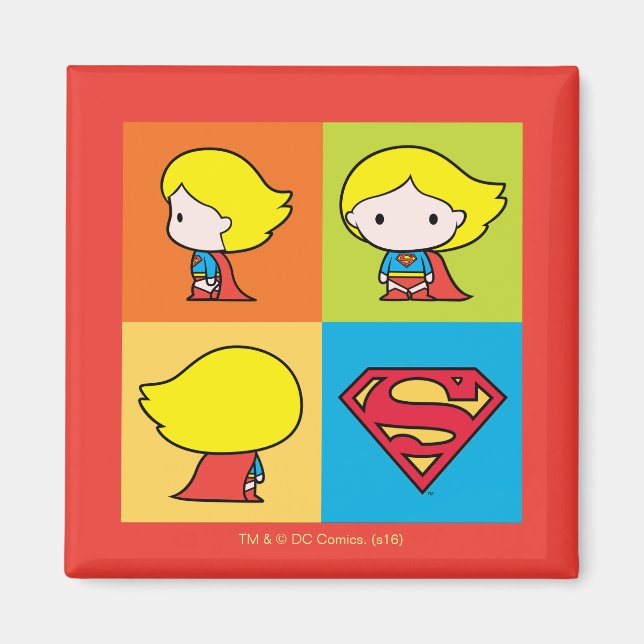 Imán Chibi Supergirl Character Turnaround (Frente)