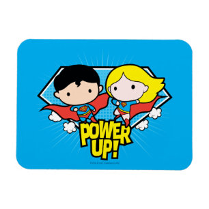 Imán ¡Chibi Superman & Chibi Supergirl Power Up!