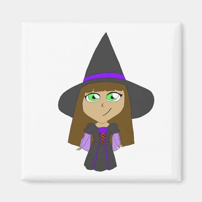 Imán chibi witch (Frente)