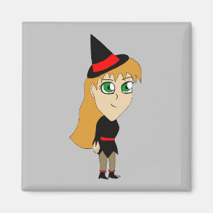 Imán chibi witch