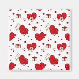 Imán Chic Love-Themed Valentine’s Day Gift Red Heart