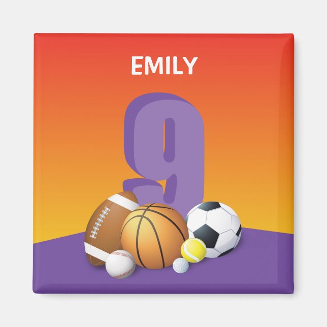 Imán Chica 9.º Balls Deportiva (Frente)